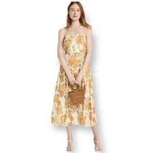 Rebecca Taylor Floral Print Cream Dress